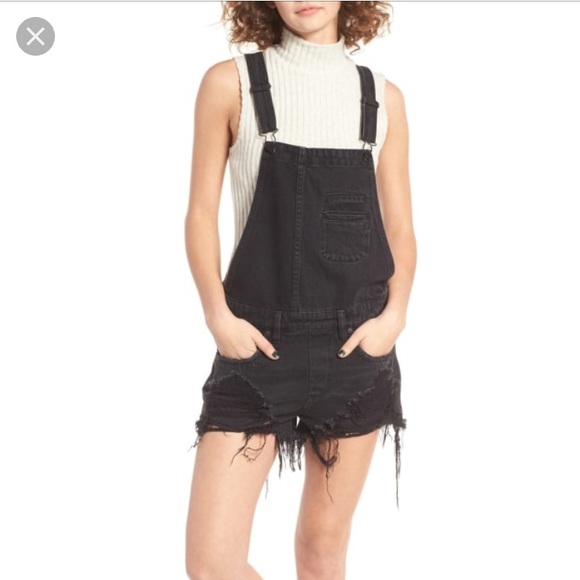 blank nyc overalls shorts